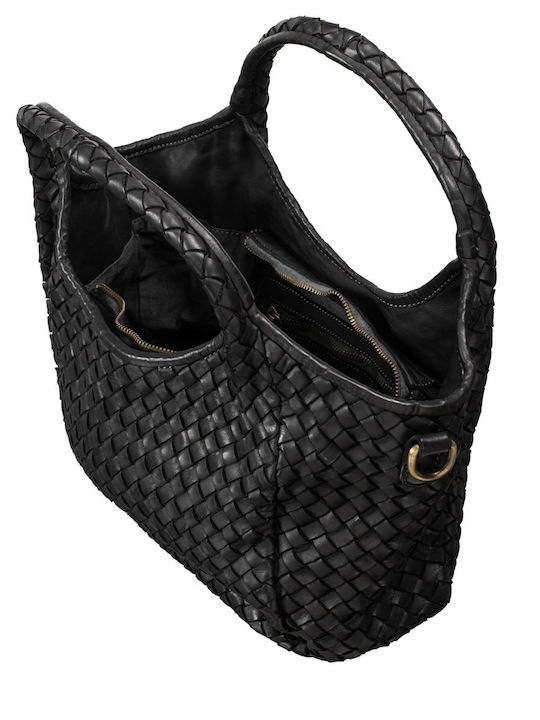 Lang Leather Women's Tote Bag Black