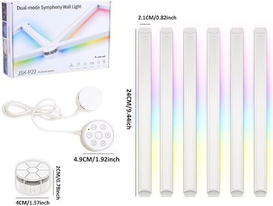 Decorative LED RGB Bar Light 6pcs