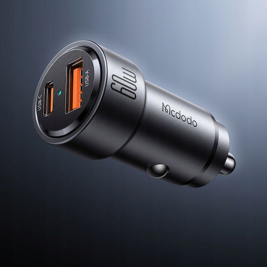 Mcdodo Fast Car Charger Phone Laptop 2x Usb-c Usb-a 60w