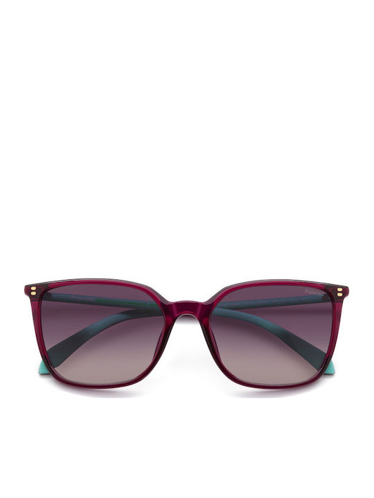 Polaroid Unisex Sunglasses with Purple Frame