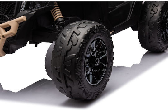Can-Am Maverick Buggy Двуместен с дистанционно управление Лицензиран 24 волта Бежов за 2+ Години