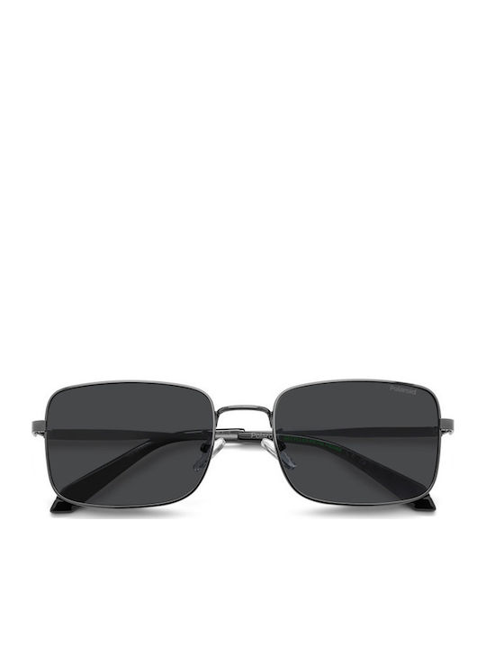 Polaroid Unisex Sunglasses with Grey Frame and Grey Lens