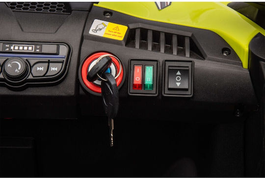 SP Racing Beast ATV Buggy Διθέσιο με Τηλεκοντρόλ Licensed 24 Volt Κίτρινο για 2+ Ετών
