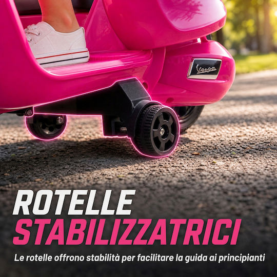 Kids Electric Vespa 6 Volt Pink for 6+ Years