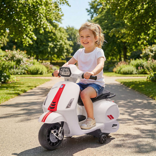 Παιδική Vespa Ηλεκτροκίνητη 6 Volt Λευκή για 6+ ετών