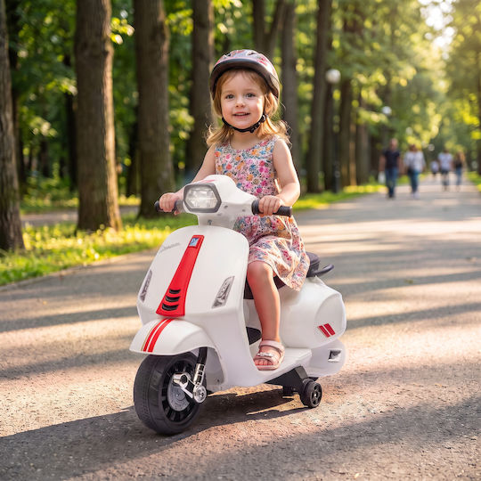 Παιδική Vespa Ηλεκτροκίνητη 6 Volt Λευκή για 6+ ετών