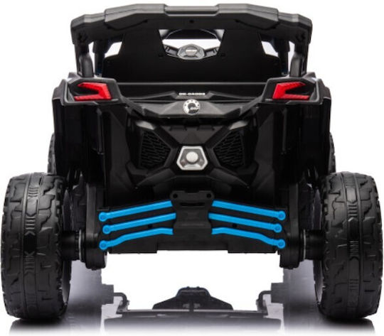 Can-Am Maverick 4x4 Buggy Две места с дистанционно управление Лицензиран 24 волта Син за 2+ Години