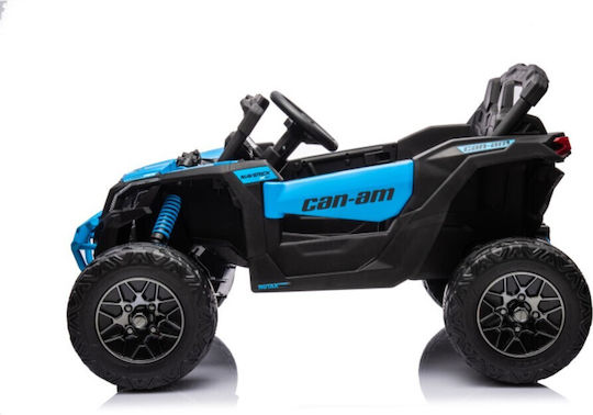 Can-Am Maverick 4x4 Buggy Две места с дистанционно управление Лицензиран 24 волта Син за 2+ Години