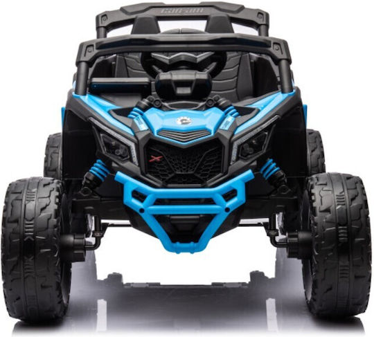 Can-Am Maverick 4x4 Buggy Две места с дистанционно управление Лицензиран 24 волта Син за 2+ Години