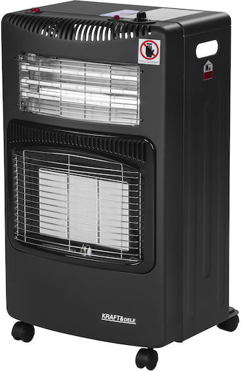 Kraft & Dele Σόμπα Υγραερίου 4200W Μαύρη 42x36x73cm
