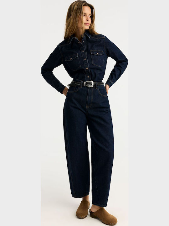 264 Damen Jeans Hosen in Carrot Passform Rote