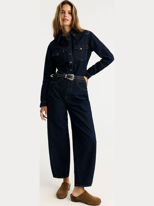 264 Damen Jeans Hosen in Carrot Passform Rote