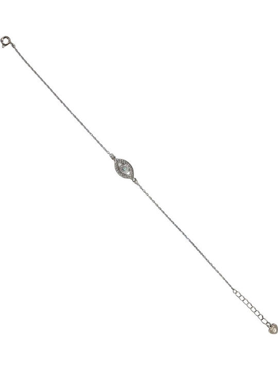 Prince Silvero Damenträgerarmband mit Auge-Design aus Silber 16cm
