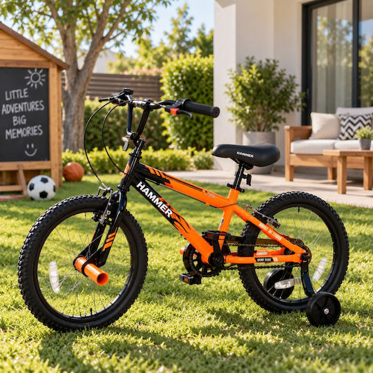 Hammer 18" Παιδικό Ποδήλατo BMX Πορτοκαλί