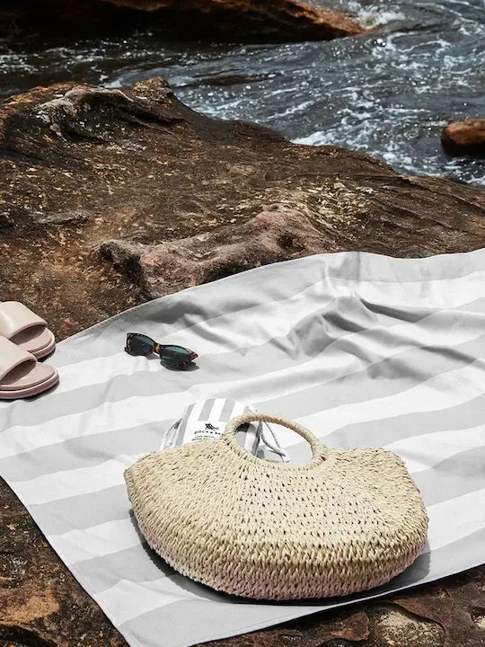 Dock & Bay Πετσετέ Τσάντα Θαλάσσης με Νεσεσέρ Γαλάζια