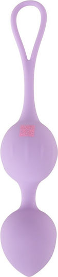 You2Toys Двойно Дилдо с Тестиси Лилав