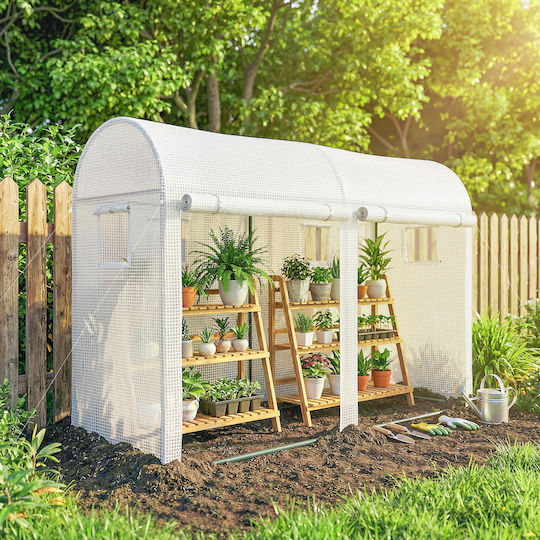 Outsunny 845-416V00WT Tunnel Greenhouse 3x1x2m