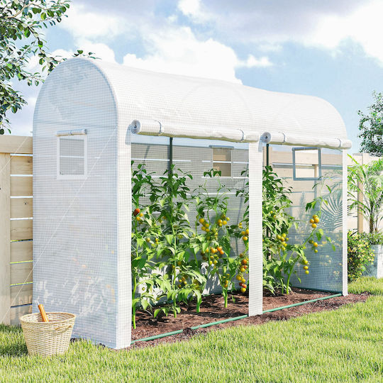 Outsunny 845-416V00WT Tunnel Greenhouse 3x1x2m