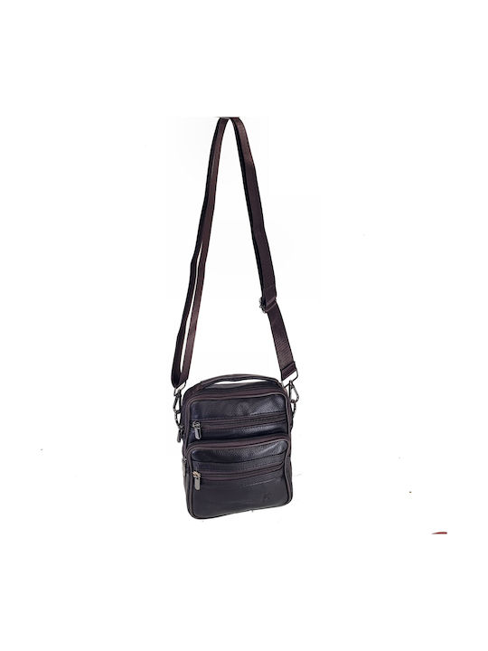 Leder Herren Schulter / Crossbody Braun Tasche