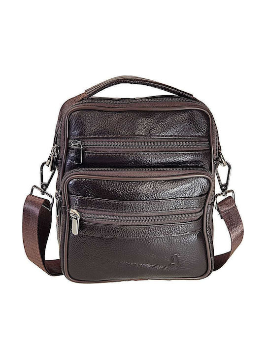 Leder Herren Schulter / Crossbody Braun Tasche