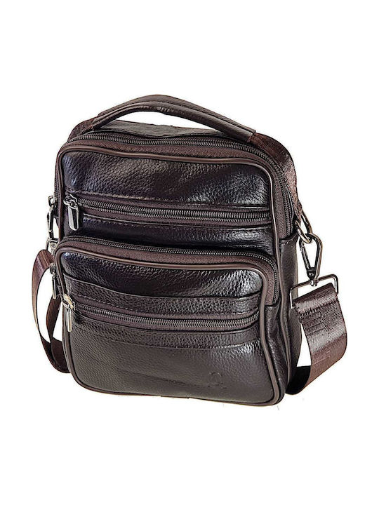Leder Herren Schulter / Crossbody Braun Tasche