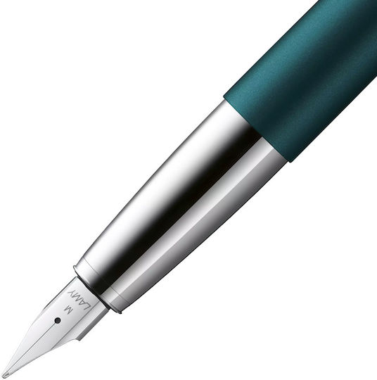 Lamy Studio Πένα Γραφής Fine Πράσινη με Μπλε Μελάνι