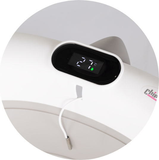 Chipolino Babybadewanne mit Ständer mit Thermometer Graue