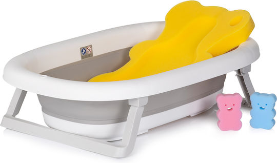 Chipolino Babybadewanne mit Ständer mit Thermometer Graue