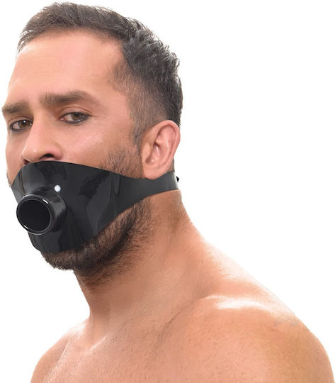 LateX Maulkorb in Schwarzes Farbe