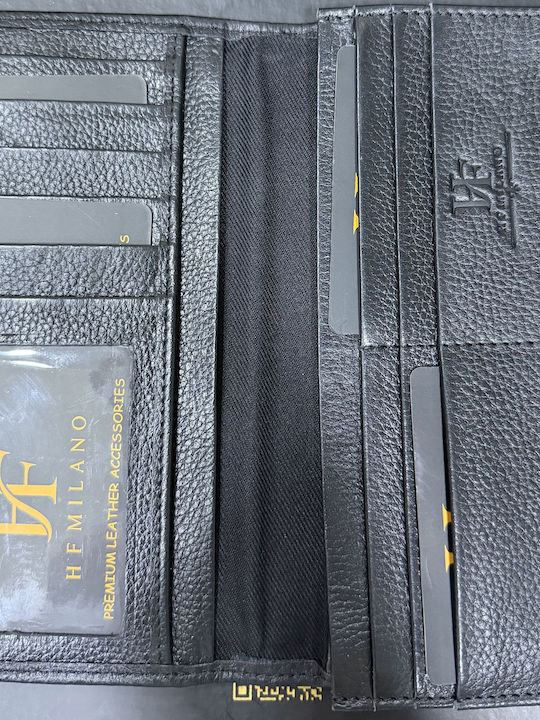 Leder Herrenbrieftasche Schwarz