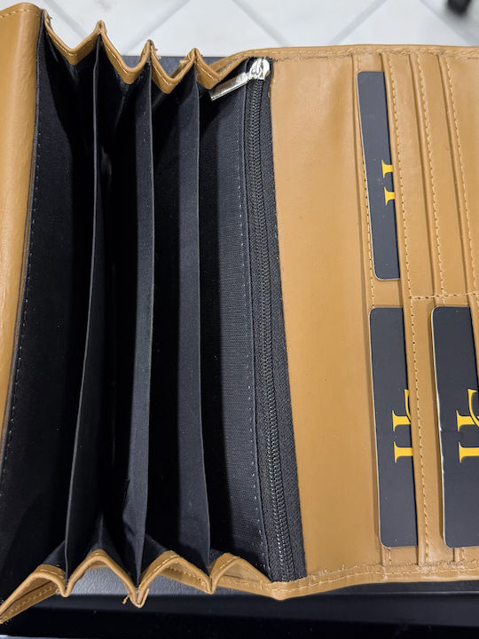 Leder Herrenbrieftasche Beige