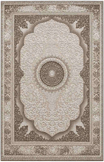 Rectangular Rug Cream Brown 160x220cm