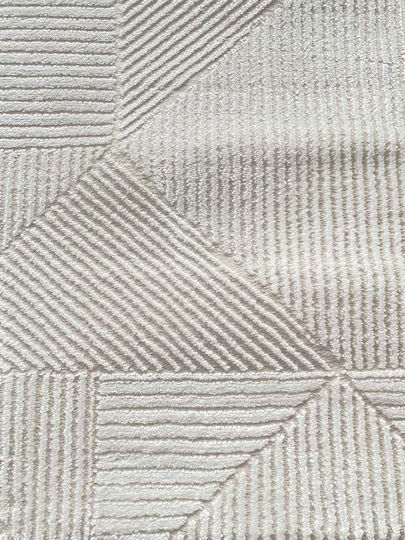Emporio Collection Wohnzimmer Teppich Rechteckig Ecru 160x220cm