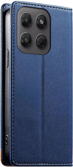 Motorola Edge 70 Fusion 5g Case Dierfeng Strong Magnetic Leather Wallet Blue