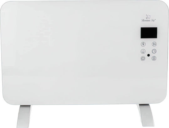 Mission Air Porto Floor Convector Heater 1000W with Electronic Thermostat and WiFi 60x38cm White
