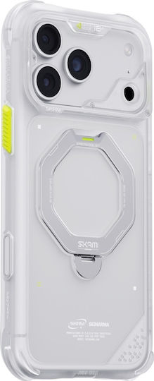 Case Skinarma Saturn Magsafe + Rotating Kick Stand Iphone 18 Pro Max 17 Pro Max Frost