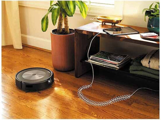 iRobot Roomba Combo J7+ Σκούπα Ρομπότ με Οπτική Χαρτογράφηση Μαύρη