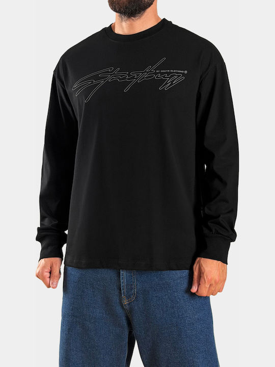 Long Sleeve Black Blouse