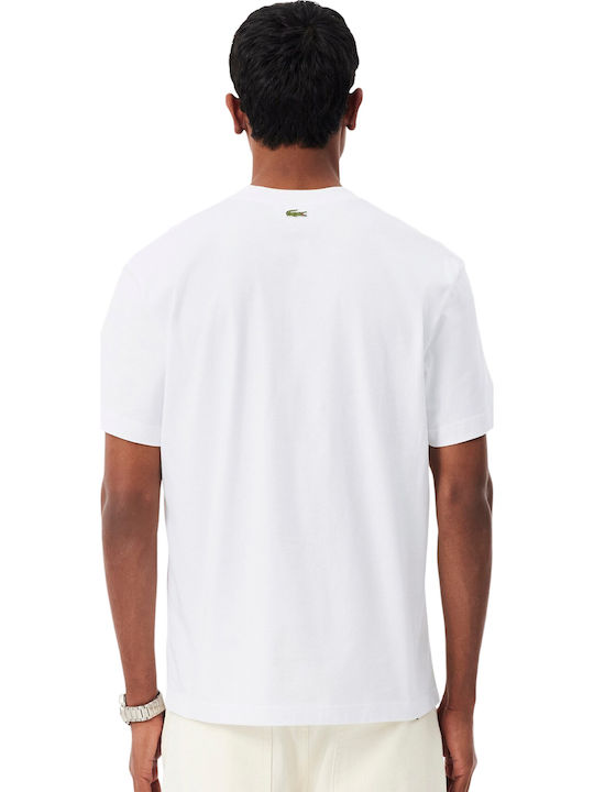 Lacoste Herrenblusen Kurzarm T-Shirt Weiß