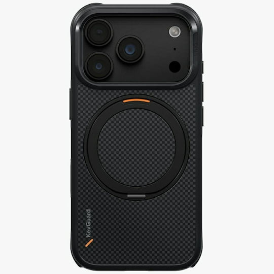Uniq Keva Лилав Калъф за Мобилен Телефон iPhone 18 Pro iPhone 17 Pro Magclick Зареждане Черен