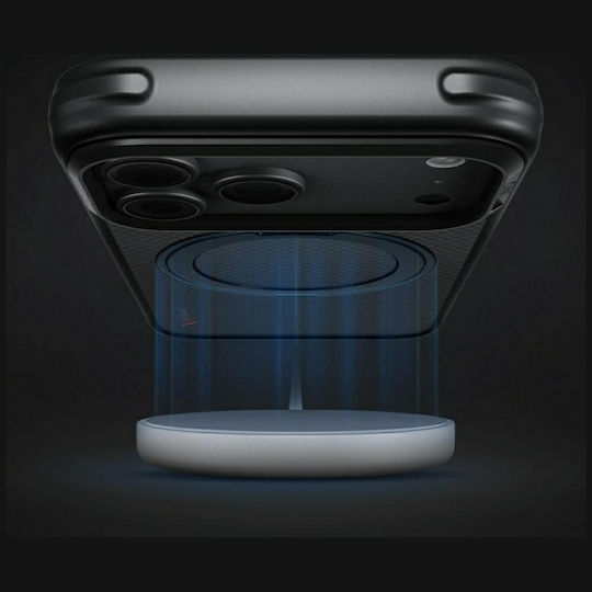 Uniq Keva Лилав Калъф за Мобилен Телефон iPhone 18 Pro iPhone 17 Pro Magclick Зареждане Черен