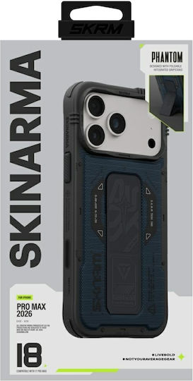 Case Skinarma Phantom Magsafe + Grip Stand Iphone 18 Pro Max 17 Pro Max Blue