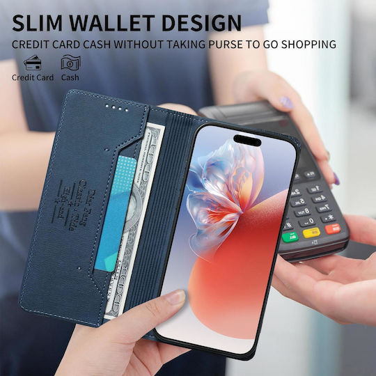 Motorola Edge 70 Fusion 5g Case Dierfeng Leather Wallet Blue