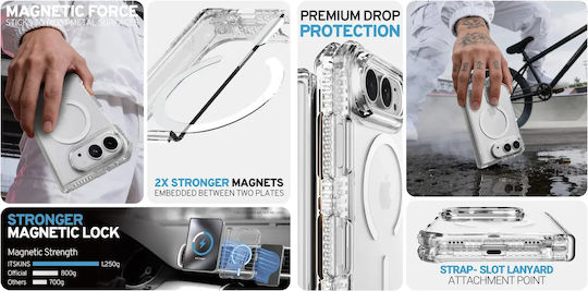 Case Itskins Hybrid Clear Magsafe Clear Iphone Duo