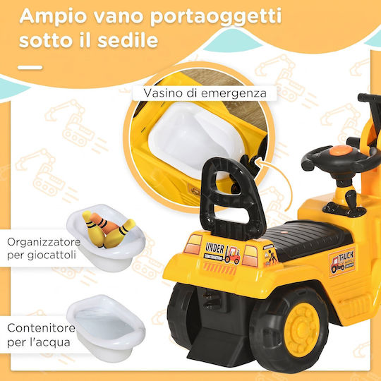 HomCom Ride On Excavator for 18+ Months Yellow