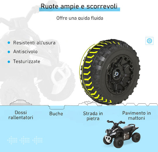 HomCom Αυτοκινητάκι Ride On Μαύρο