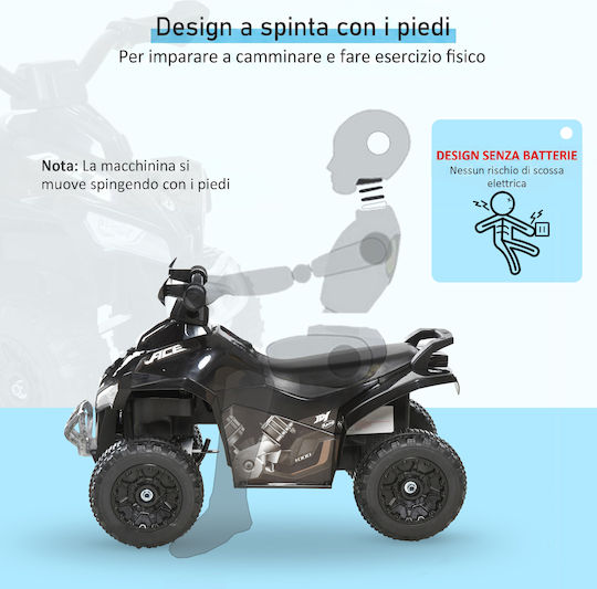 HomCom Αυτοκινητάκι Ride On Μαύρο