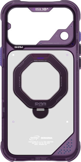Case Skinarma Saturn Magsafe + Rotating Kick Stand Iphone 18 Pro Max 17 Pro Max Burgundy