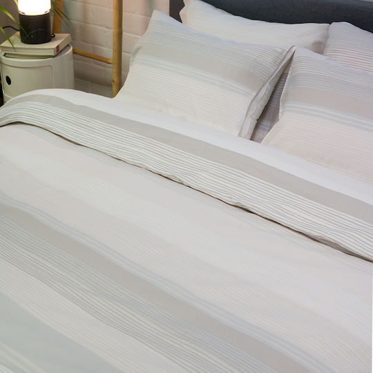 Husă Pentru Pilotă Simplă Set 165x245 Naf-naf Diamond 254 Opal Gri