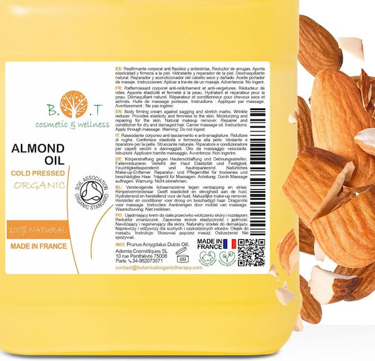Ulei de migdale organic presat la rece 5000ml